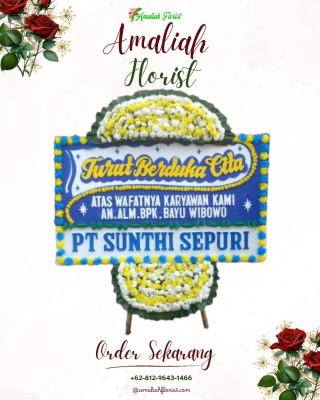 Papan Bunga Duka di Kuly Lanny